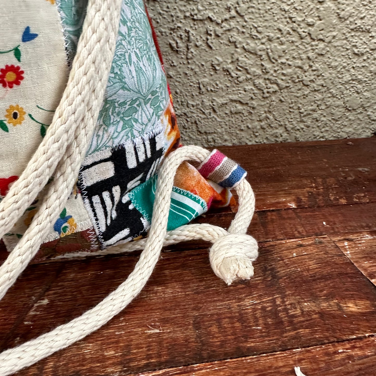 MUNGA Drawstring Bag - Kitty Kat Tea Party