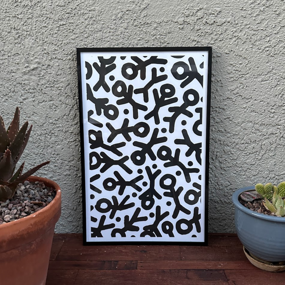 MUNGA Print, StickFigure, 11"x17" - Print
