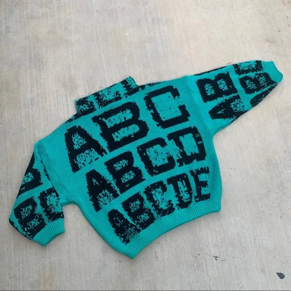 Vintage Kids ABC Sweater