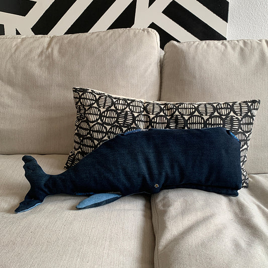 Denim Whale, Stuffed Animal